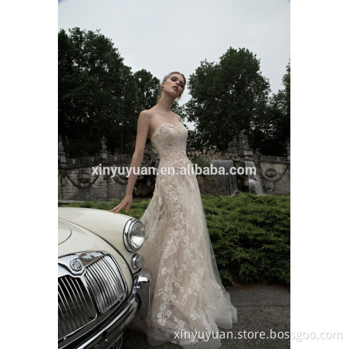 Robe de mariage 2016 Elegant strapless Sweetheart neckline wedding dresses DM-068 vestido de noiva romantic bridal wedding dres